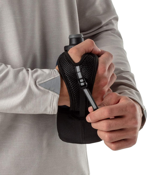 Nathan 12 oz Running Handheld Water Bottle - Adjustable No-Grip Quick Squeeze Lite Hand Strap