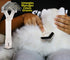 Mini-Rake V-Shape Double Row Rotating Teeth for Dematting Dogs and Cats