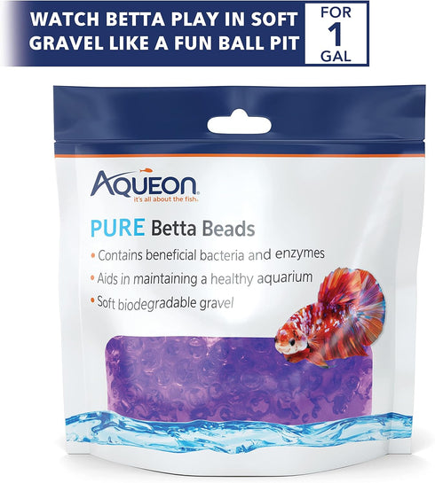 Aqueon Pure Betta Beads in Purple