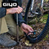GIYO GM741 High Precision Portable Bike Pump with Gauge, 140 PSI, Universal Valve