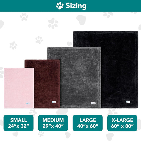PetAmi Dog Blanket for Small Medium Dogs, Pink Fluffy Soft Puppy Blanket, Washable 29x40