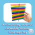 1112 by M&M Rainbow Chew Stick - Handcrafted Breakable Turnable Hanging Bird Cage Toy, Bright Colors, Spinning Sticks