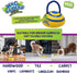 Wag Glider Deluxe Dog Toy - Sliding Gliding Toy with Built-in Squeaker & Rope for Medium & Large Dogs - Safe for Indoor