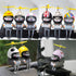 wonuu Duck Bike Bell with Light, Cute Hamster Bicycle Horn and Dashboard Decoration for Motorcycle