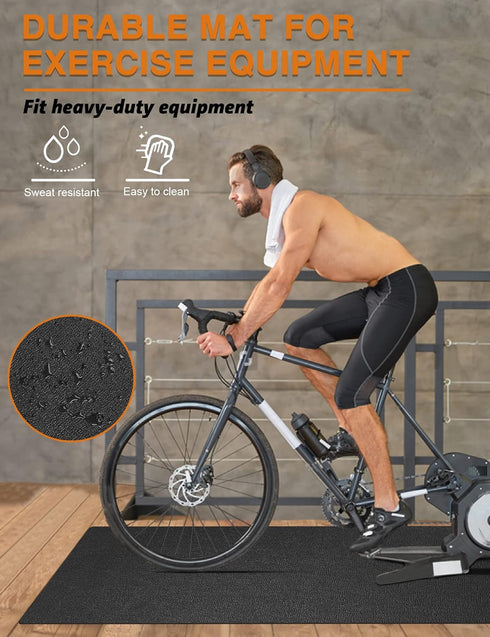78"x36", 6mm Treadmill Mat WERCHO Walking Pad Mat for Carpet Hardwood Floors Heavy-Duty Exercise Equipment Mat