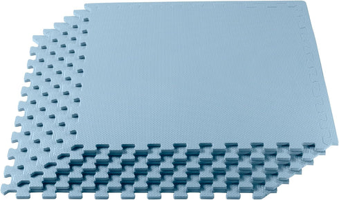 We Sell Mats 1/2-inch Multi-Purpose, Sky Blue, 24 Sq Ft (6 Tiles)