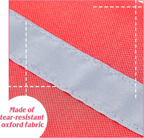 Frienda 2 Pieces Safety Travel Flag for Kayak Canoe - Red Warning Flag with Webbing for Towing Accessories