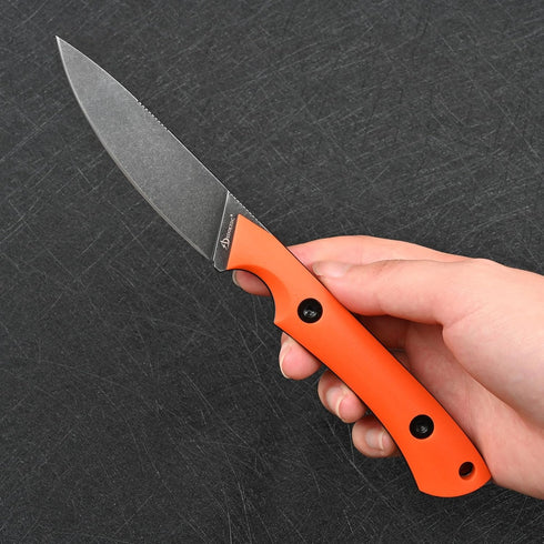Knives DC53 Steel Tactical Fixed Blade Knife, Kydex Sheath for Men, EDC Outdoor Camping Survival Hunting, Black+G10