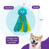 Outward Hound Nina Ottosson Silly Legz Interactive Plush Dog Puzzle, Blue Octopus Dog Enrichment Toy