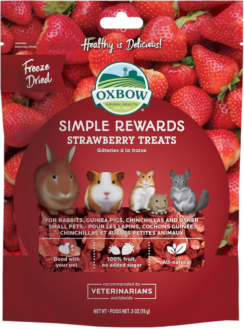 Simple Rewards Small Pet Treats, Freeze Dried Fruit, 0.5 oz Bag by Oxbow Animal Health