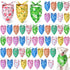 Weewooday 50 Pcs Spring Dog Bandanas Bulk for Dogs Soft Bibs Adjustable Triangle
