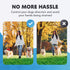Double Dog Leash – Adjustable Length Long Leash for Training, Reflective Design, Heavy Duty Nylon (Black, Large)