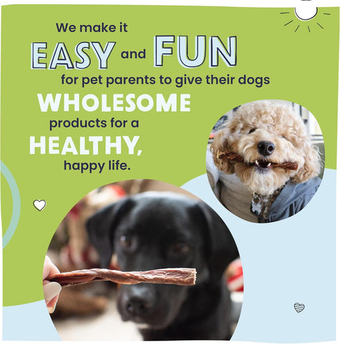 5 20 Count Pawstruck Natural Beef Bully Slims Junior Gullet Chew Sticks for Small Dogs & Puppies Healthy Rawhide Free