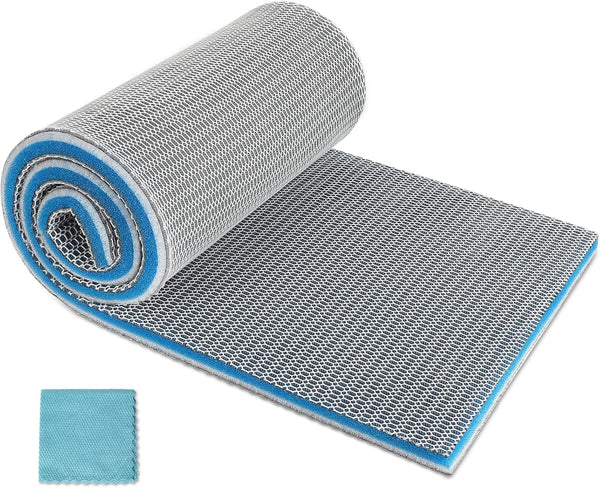 Aquarium Filter Media, Upgraded 8-Layer Filter Sponge Pad for Fish Tank and Pond, Reusable and Washable Filter Floss