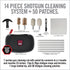 Real Avid Shotgun Cleaning Kit I 12 Gauge and 20 Gauge Cleaning Kit I Portable Shot Gun Trap Shooting Accessories Pouch Kit with Gun Cleaning Supplies,black