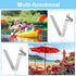 PATIKIL 8.5x5mm Kayak Paddle Snaps - 6 Pack Steel V Shaped Clips for Tent Poles, Push Button Spring Clips