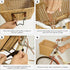GRANNY SAYS Large Wicker Bike Basket with Accessories, Waterproof Front Bicycle Basket with Handles for Adult Bikes