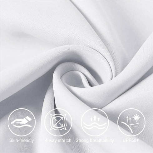 50+ Men's Sun Protection Hoodie UPF Fishing Long Sleeve Rash Guard Shirt SPF UV Protection T-Shirt Lightweight