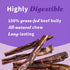 Halo Bully Stick Chews, Dog Treats, 2.5-OZ Pouch