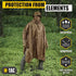 M-Tac Tactical Rain Poncho - Army Military Waterproof Ripstop Camping Hiking Outdoor Hunting Rain Ponchos
