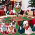 60 (25.6 17.7 17.7 Inch) Chunful Pcs Christmas Bandanas for Dogs Xmas Bandanas Bulk with Santa Snowflake Candy Cane