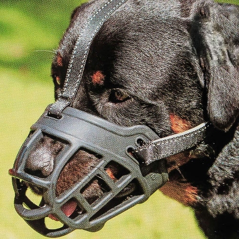 BARKLESS Soft Basket Silicone Dog Muzzle, Best to Prevent Biting and Chewing, Breathable Cage Cover