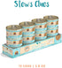Weruva Classic Cat Stews! Stew's Clues with Turkey, Chicken & Salmon in Gravy, 2.8oz Can (Pack of 12)
