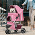 Magshion 3-Wheel 33lbs), Pet Stroller, Foldable Travel Jogger for Small & Medium Dogs & Cats (Up to Lightweight Carrier