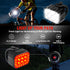 WORKPRO Ultra Bright Bike Lights Set, 8+13 Modes, Rechargeable IP65 Waterproof Bicycle Light Set for Night Riding