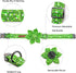 Lionheart Glory Green Dog Collar - Flower Print for Large Dogs, Cucumbers Spring Collar with Bows