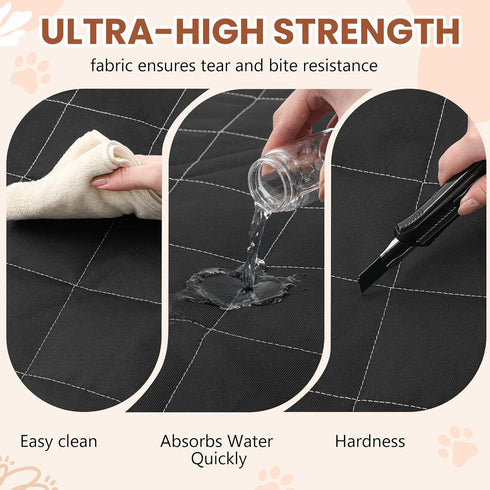 1 47" 35" Yinkin Pcs Chew Proof Dog Crate Pad, x Indestructible Dog Bed for Aggressive Chewers, Waterproof Crate Mat