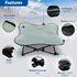 Portable Elevated Bed, Folding Pet Cot for Indoor, Outdoor, Traveling, Camping, Raised Travel Lounger for Dogs, Cats,