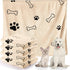 Chumia 4 Pcs Dog Towels for Drying Dogs, Microfiber Absorbent Towel for Medium Dogs & Cats, Light Brown