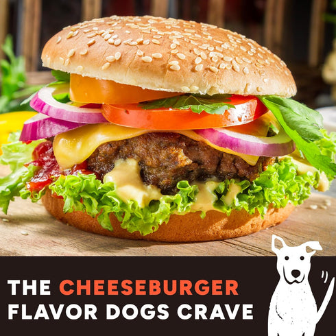 8 oz. Cloud Star Wag More Bark Less Sliders Dog Treats, Beef Cheeseburger Bag