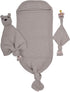Newborn Essentials Baby Swaddle Blanket Set, 1 Piece (1 Pacifier Holder, 1 Cocoon Swaddle Sleep Sack, 1 Teddy Bear),