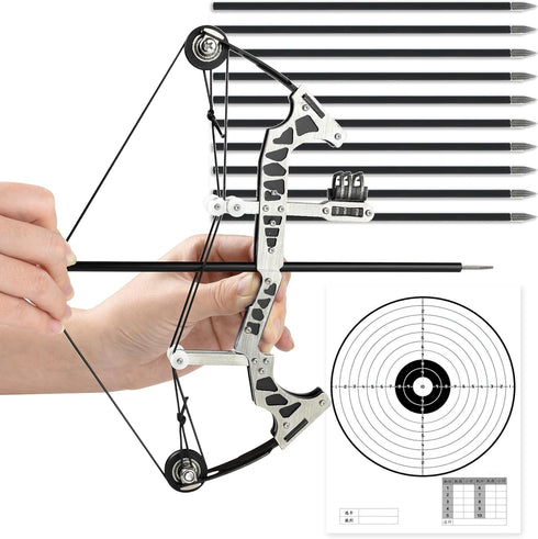 TIETHEKNOT Archery Bow Set Left and Right Hand Compound Bow Hunting Bow Metal