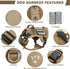 WINSEE Service Dog in Training Mesh Harness, Soft Air Mesh, Reflective Military Vest for Medium Dogs