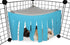 Corner Fleece Forest Hideout for Small Pets - Guinea Pigs, Ferrets, Chinchillas, Hedgehogs (Blue/Gray)