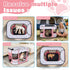 Cowhill 31"L 22"W 21"H, Foldable Dog Playpen Indoor,Expandable Puppy Playpen,Portable Pet Playpen for Small