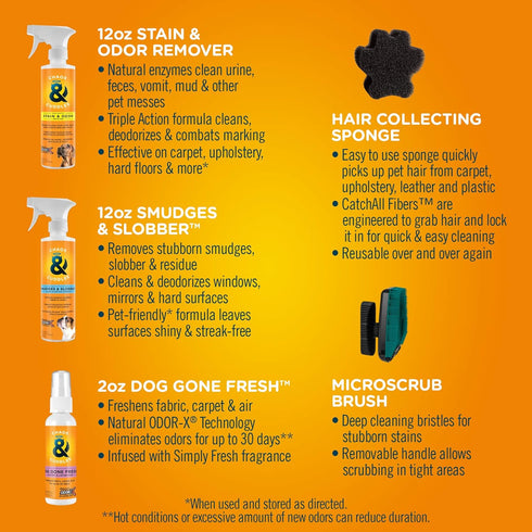 Chaos & Cuddles 50970 Pet Mess Starter Cleaning Kit, 26 Fl Oz