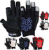 MRX BOXING & FITNESS Sailing Gloves, Sticky Palm Gripy Glove for Yachting, Kayak, Dinghy Fishing, 2 Cut Finger (Black