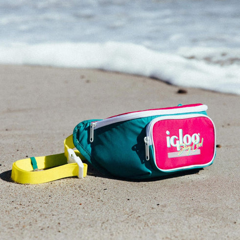 Igloo Retro Fanny Packs Cooler, Insulated Crossbody Bag, Fashion Waist Packs, Adjustable Lightweight Travel Hip Pack