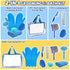 8PCS Set Dog Slicker Brush for Dogs Grooming Kit,Bath Grooming Kit for Pets,Hair Brush with Towel,Washing