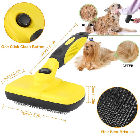 Undercoat Grooming Deshedding Tool Cleaning Brush Regular for Dog or Cat (Pack of 1)