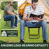 BKLRBRV 1.97" 0.99LB 200LB Ultra-Thin Portable Folding Stool - Slim Fold, Lightweight, Capacity Camping Chair
