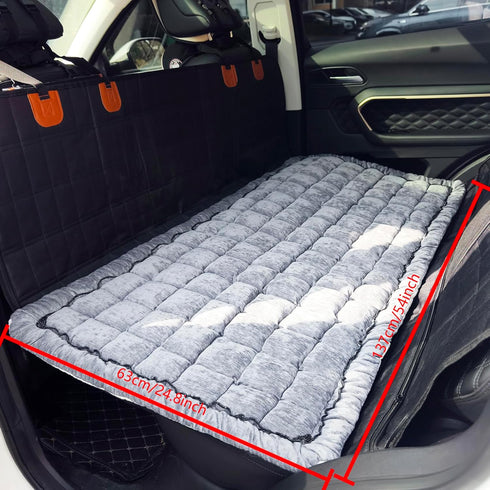 24.8x54 inch) Backseat Pet Bed Mat, Truck Plaid Dog Bed for Car Back Seat, Deluxe Dog Seat Covers, Non-Slip Travel Pet