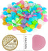 150 PCS Luminous Stones – Mixed Color Glow Rocks for DIY Aquarium Fish Tank and Garden