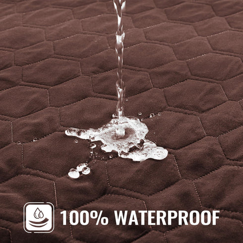 nanbowang Waterproof Dog Bed Covers, Replacement Washable Pet Hair Easy to Remove, Dog Pillow Cover Quilted (15x20