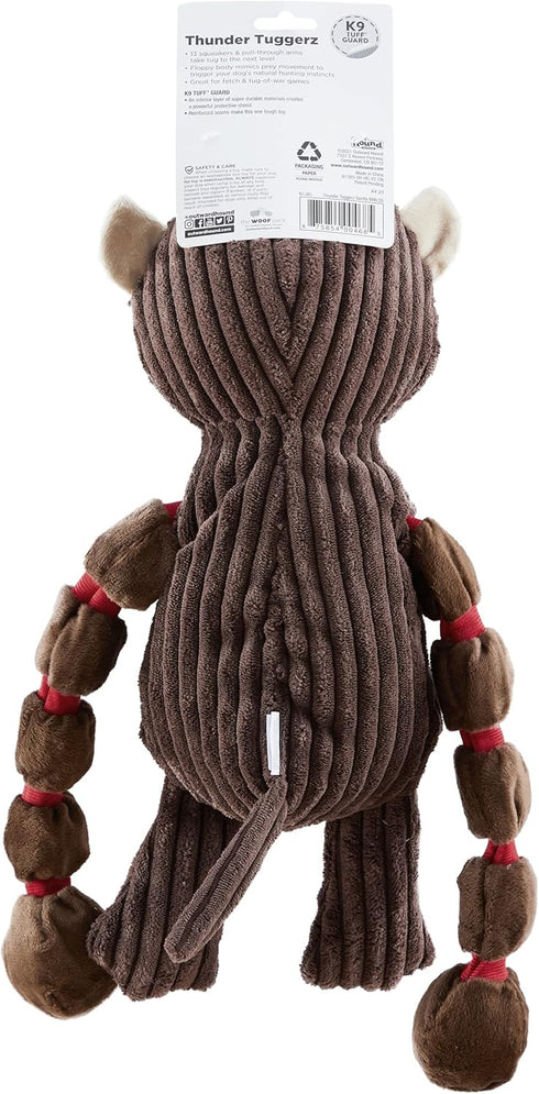 Outward Hound Thunda Tugga Gorilla Plush & Squeaky Dog Tug Toy