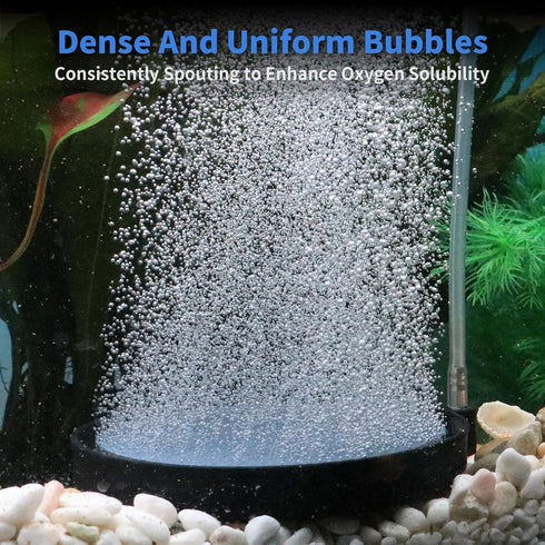 COOSPIDER Fish Tank Air Stone Oxygen Aerator, High Dissolved Oxygen Diffuser Airstone Bubbler for Hydroponics (4 inch)